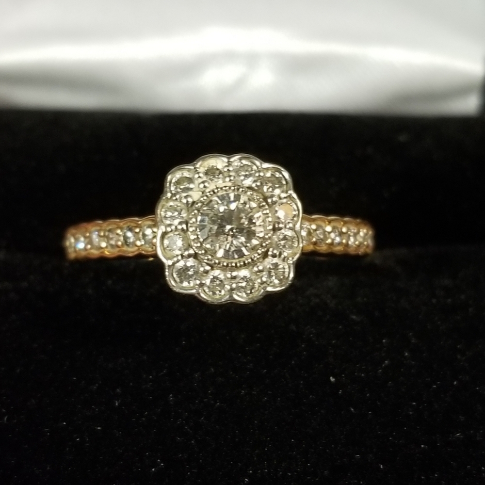 10kt Rose Gold 1/2ct Diamond Ring
